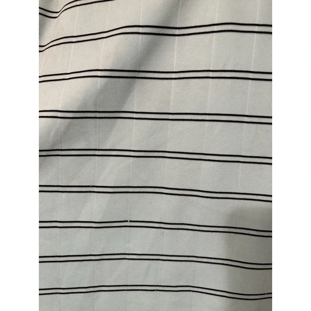 PGA Tour Mens Short Sleeve Polo Shirt‎ Gray Large  Striped